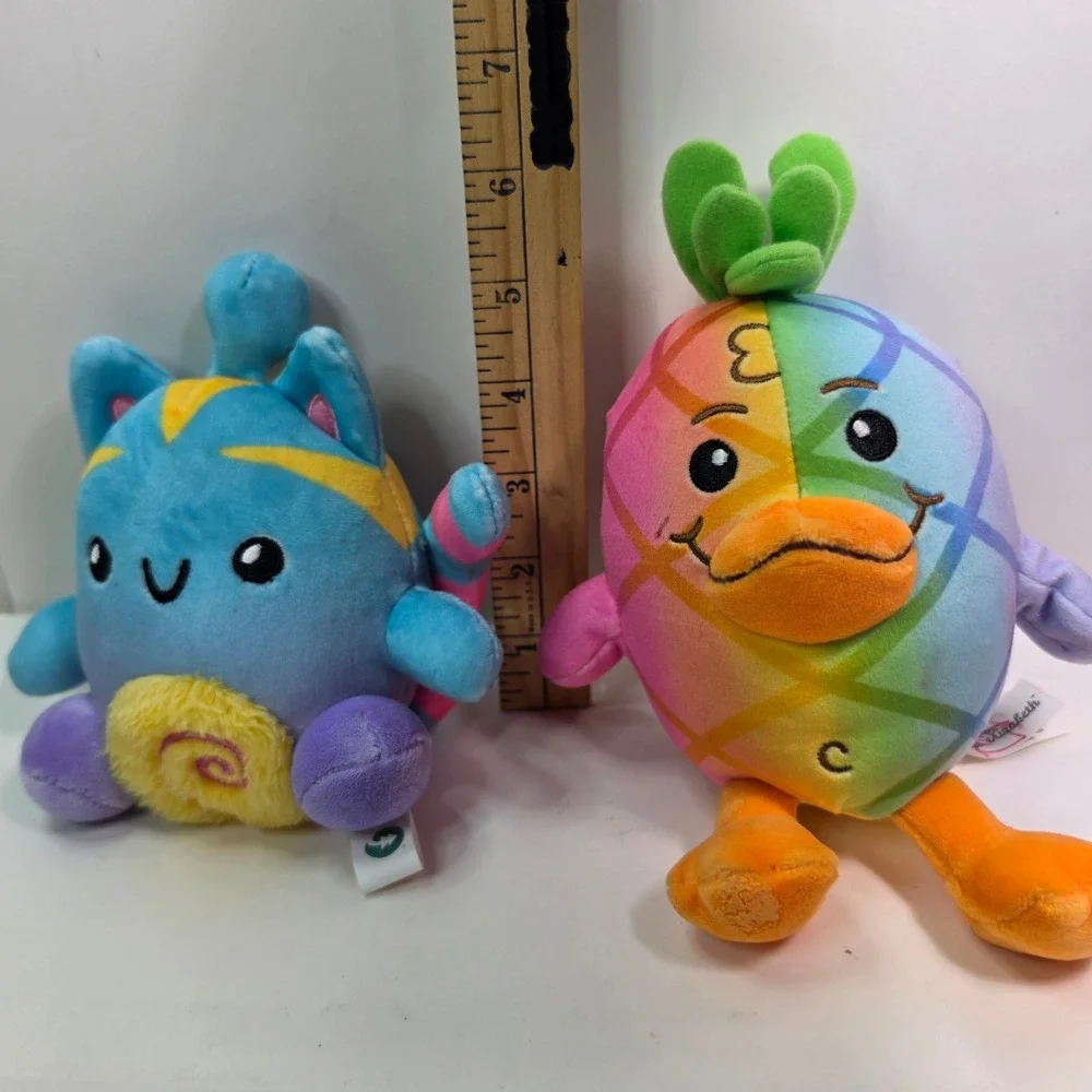Moriah Elizabeth Plush Lot Zuzu Space Cat & Color Splash Georgie Pineapple Duck